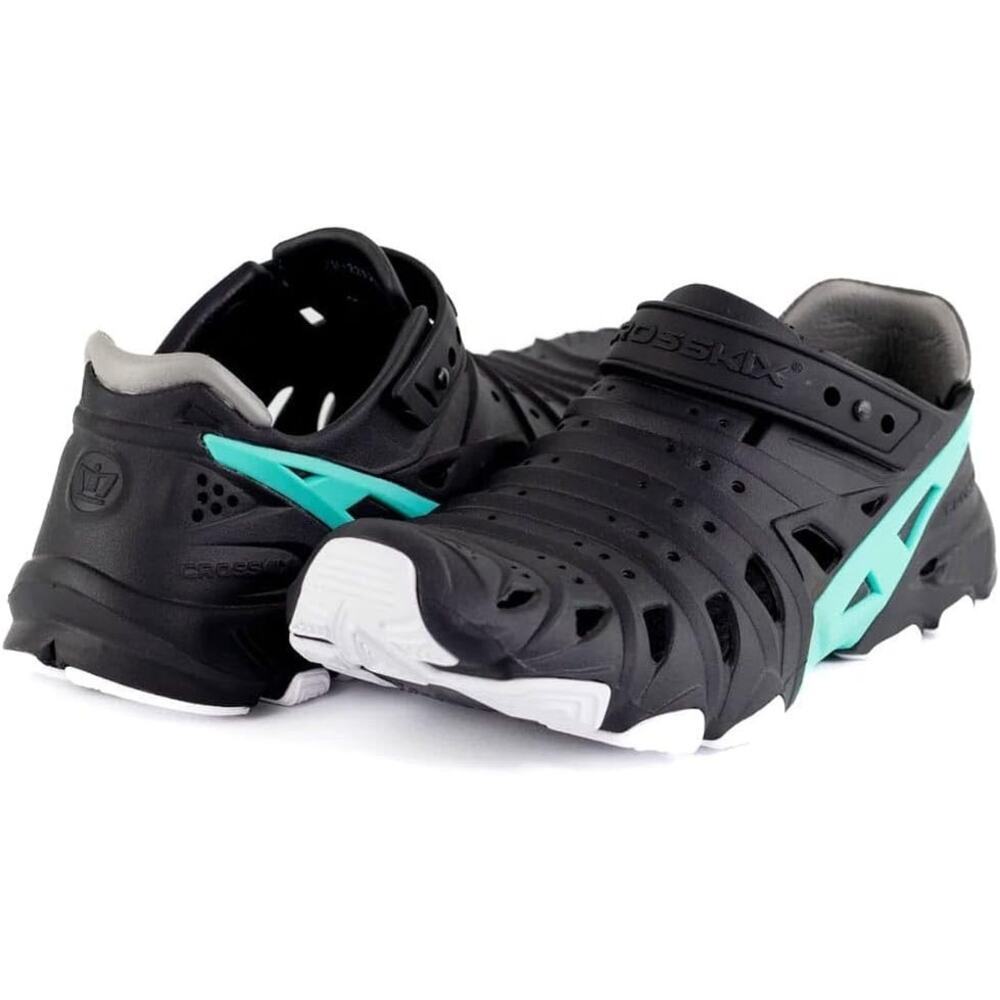 Crosskix 2.0 Panther Black Teal Hybrid Water Shoes UNISEX Boat Beach NEW/NIB!!‎